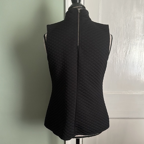 APT. 9 Black Sleeveless Quilted Mock Neck Top - Picture 4 of 11